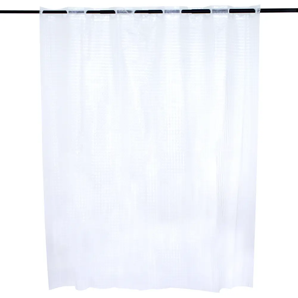 Штора для ванны, с эффектом 3D, 180х200 см, ПВХ, цвет белый BATH PLUS Без серии STLM-2073458