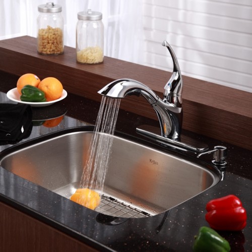 KBU12-KPF2210ORB-KSD30ORB Накладная раковина на столешницу  прямоугольная Krausru  - Вид №18