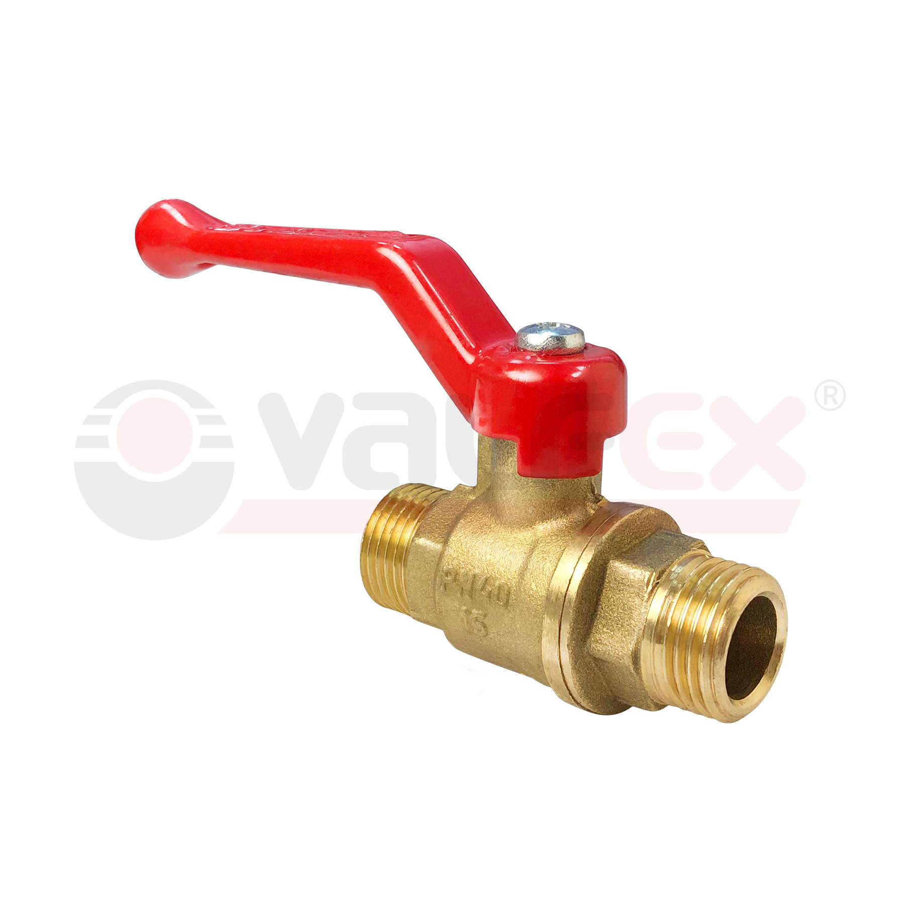 VF.220.LR1.012 Valfex Кран шаровой, ручка-рычаг (наруж.-наруж.)  1/2" 