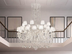 Подвесной светильник с кристаллами