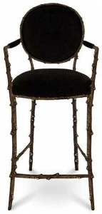 KOKET Табурет медальон из бархата Enchanted