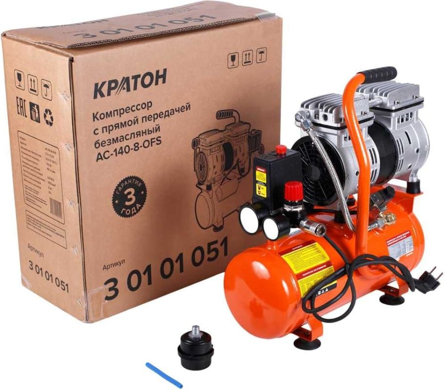 Компрессор поршневой безмасляный Кратон AC-140-8-OFS 9024834 STDN-0051722 - Вид №7