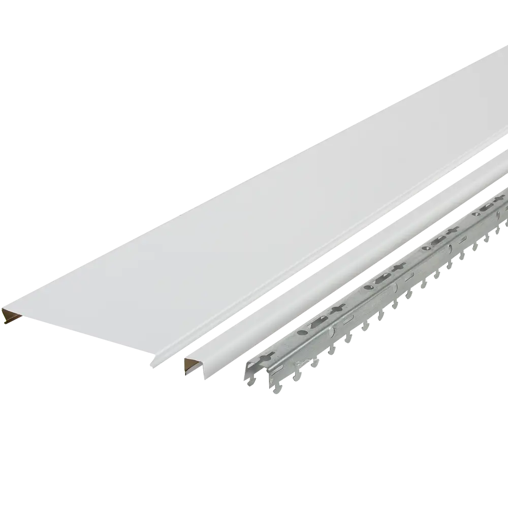 Комплект реечного потолка MONLID 1.7x1.7 м цвет жемчужно-белый 89417681 STLM-2076214 Нет