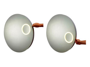 Круглое зеркало со встроенным освещением