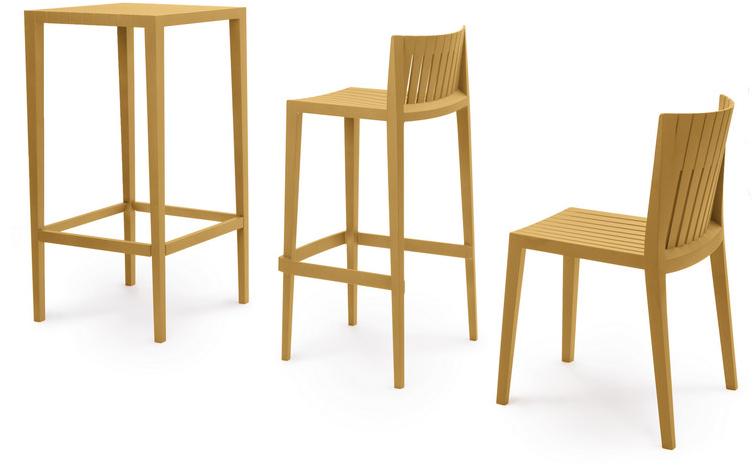 VONDOM Квадратный садовый высокий стол из полипропилена Spritz 56018 - Вид №3