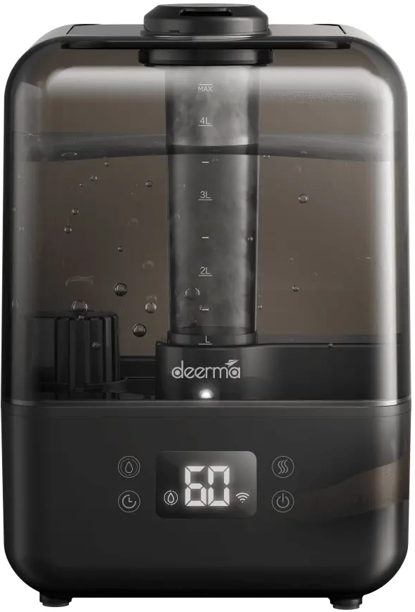 90913428 Увлажнитель воздуха ультразвуковой Deerma Humidifier DEM-F15W Wi-Fi цвет черный STLM-0420682