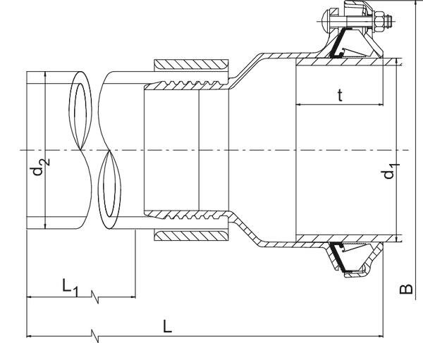 SANIT GB16R939435 FRIAGRIP ПЭ адаптер  - Вид №1