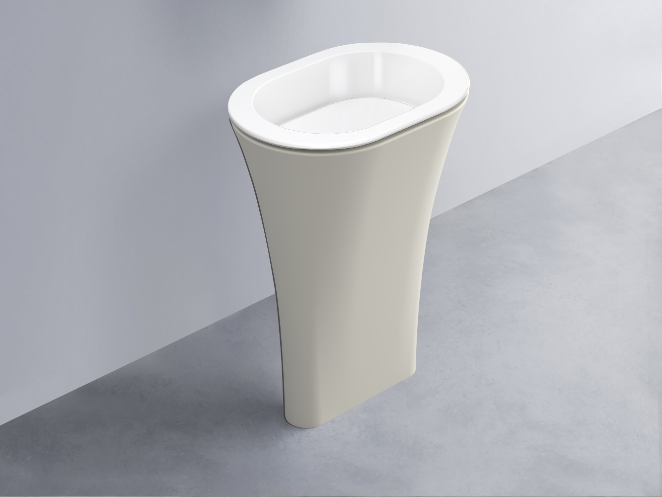 AMLA65-BL+AMPILO-BL+AMCOLO-TL Раковина Amedeo Ovale отдельностоящая cielo Enjoy + Amedeo Ceramica Cielo