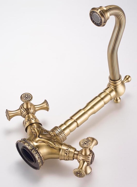 Смеситель ZorG Antic A 7005K-BR для кухонной мойки, бронза - Вид №1