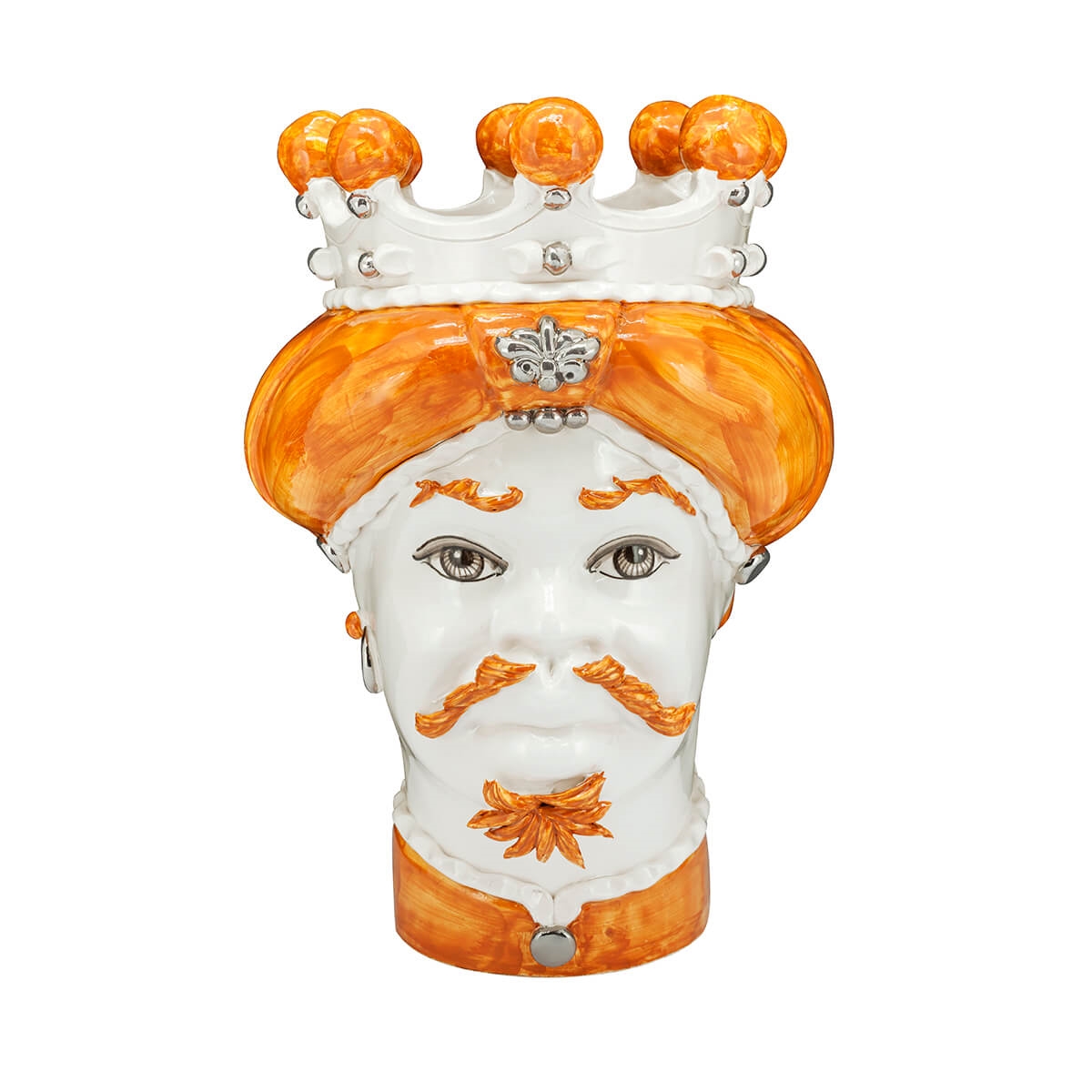 200843-WT ABHIKA ВАЗА MORO MAN MEDIUM NEW WHITE MATT  - Вид №5