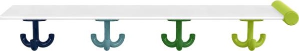 800.03.414 Удлинительная полка с крючками, 4 места HEWI Kids - Вид №3