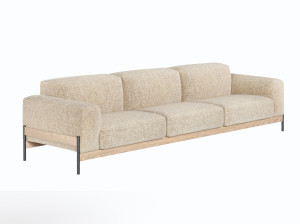 3-местный тканевый диван