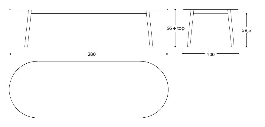 Алюминиевый овальный садовый стол Varaschin Эмма ARCH-00088653 - Вид №8