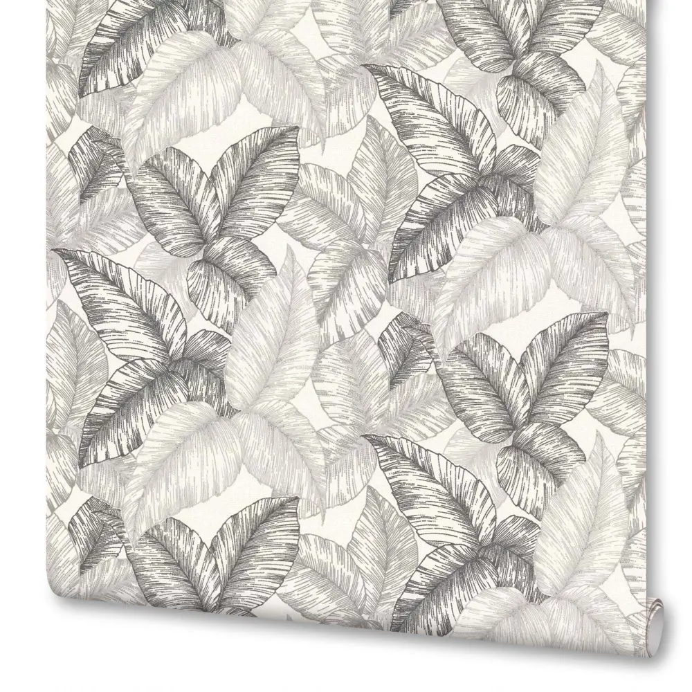 Артекс Флора - флизелиновые обои графитового оттенка для стильного интерьера 86149909 STLM-0066513