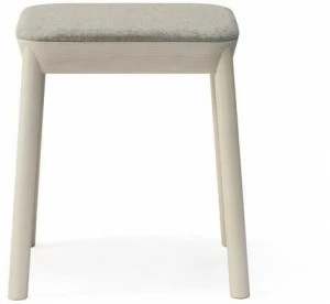 Billiani Низкий табурет из бука с обитым тканью сиденьем Drum 073