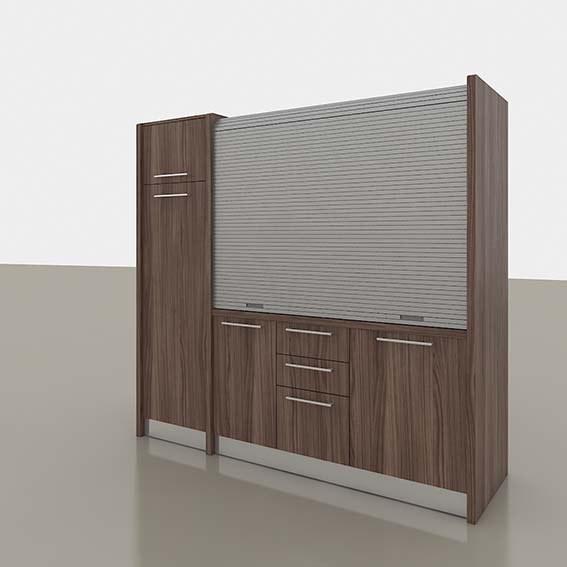 Mobilspazio Выдвижная деревянная мини-кухня Zeus K120 - Вид №3