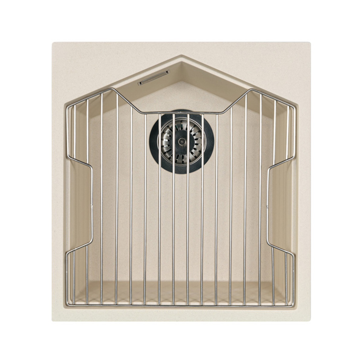 Кухонная мойка подстольного монтажа Kit Kraken Ocean 45 Creamy  - Вид №1