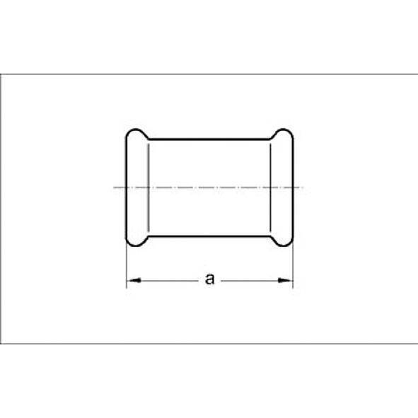 16270S76 SANHA 6270S пресс-фитинг, медь, муфта ВПр-ВПр, подвижная 76,1 мм  - Вид №1