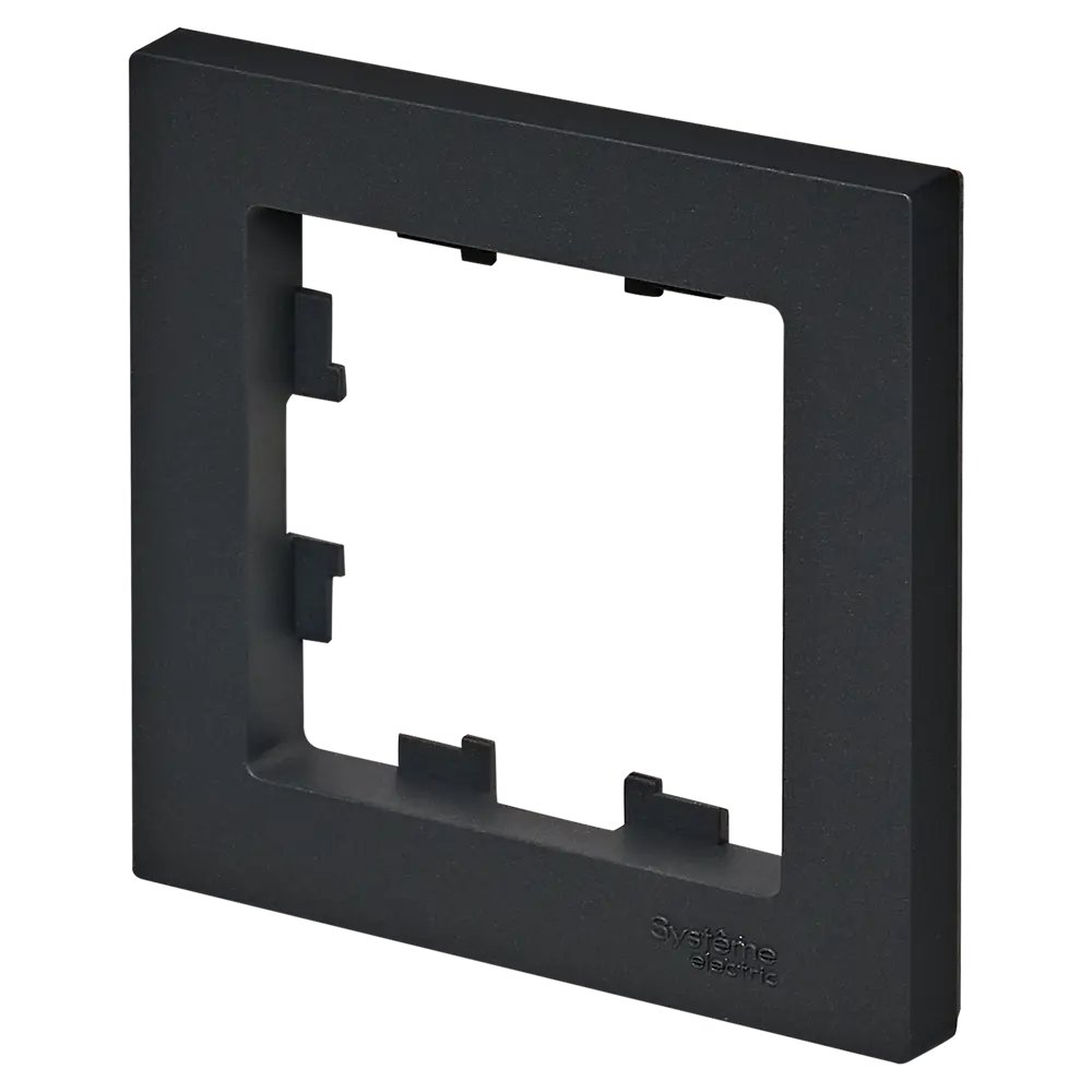 Рамка Systeme Electric AtlasDesign 1 пост цвет базальт 89457201 STLM-2194391 - Вид №1