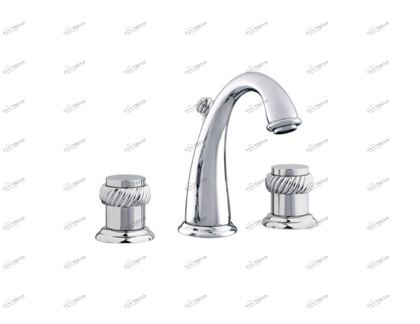 037401.000.50 Набор для раковины с тремя отверстиями Яркий хром Mestre Pacifica