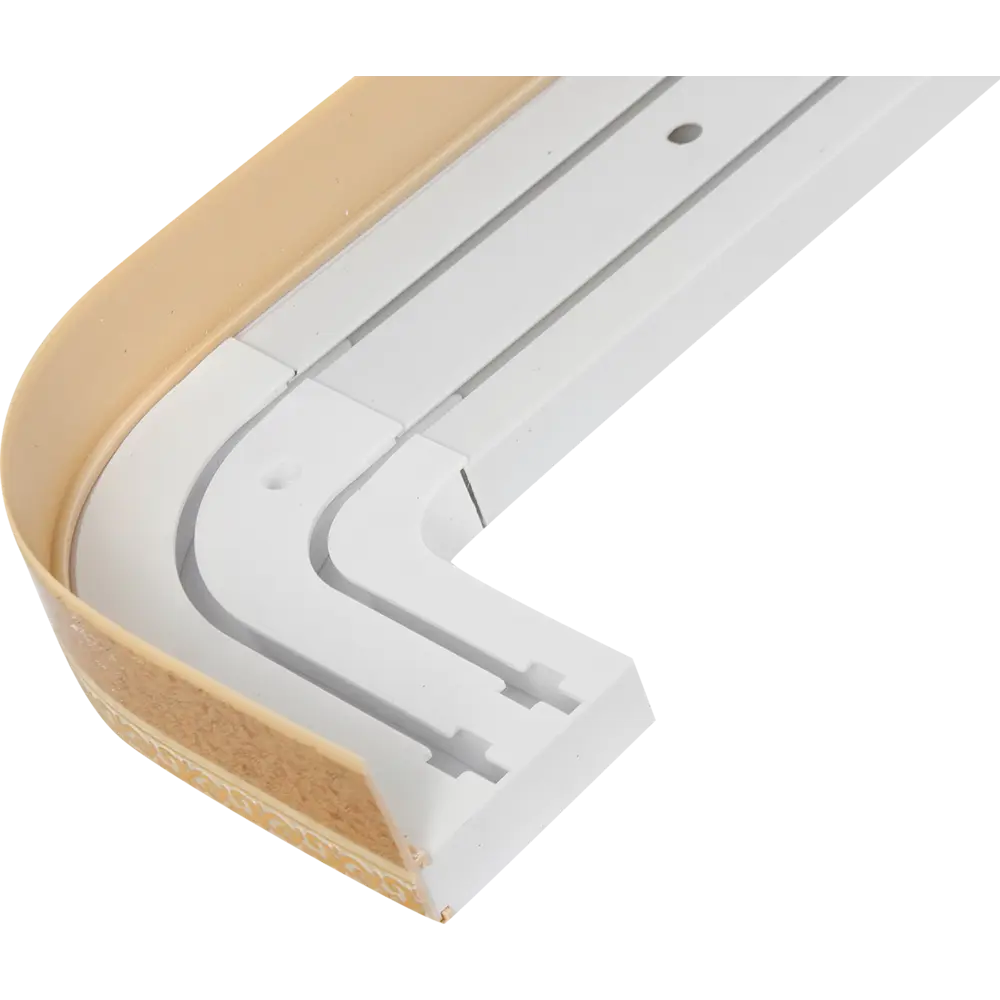 Двухрядный потолочный карниз DOMLEGRAND для комбинированных штор 160 см 15338311 STLM-0831806 - Вид №2