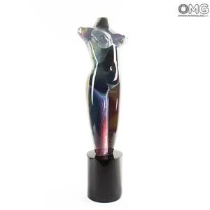 395 ORIGINALMURANOGLASS Скульптура Женский бюст -автор Oscar Zanetti - муранское стекло OMG  см
