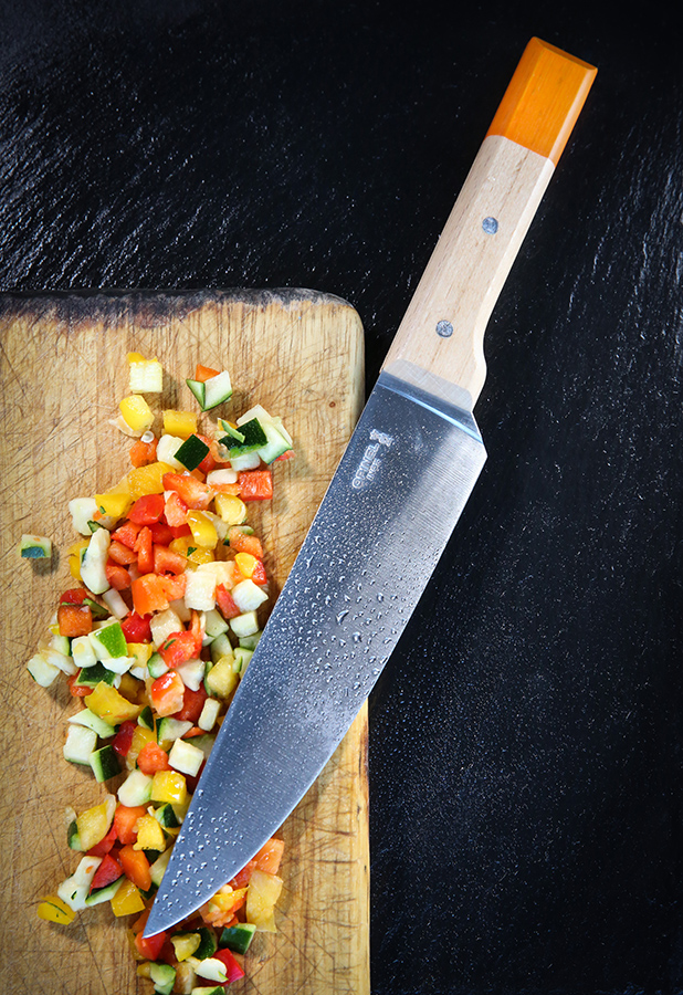 Нож кухонный Parallele Шеф оранжевый 20 см Opinel 002125 - Вид №2