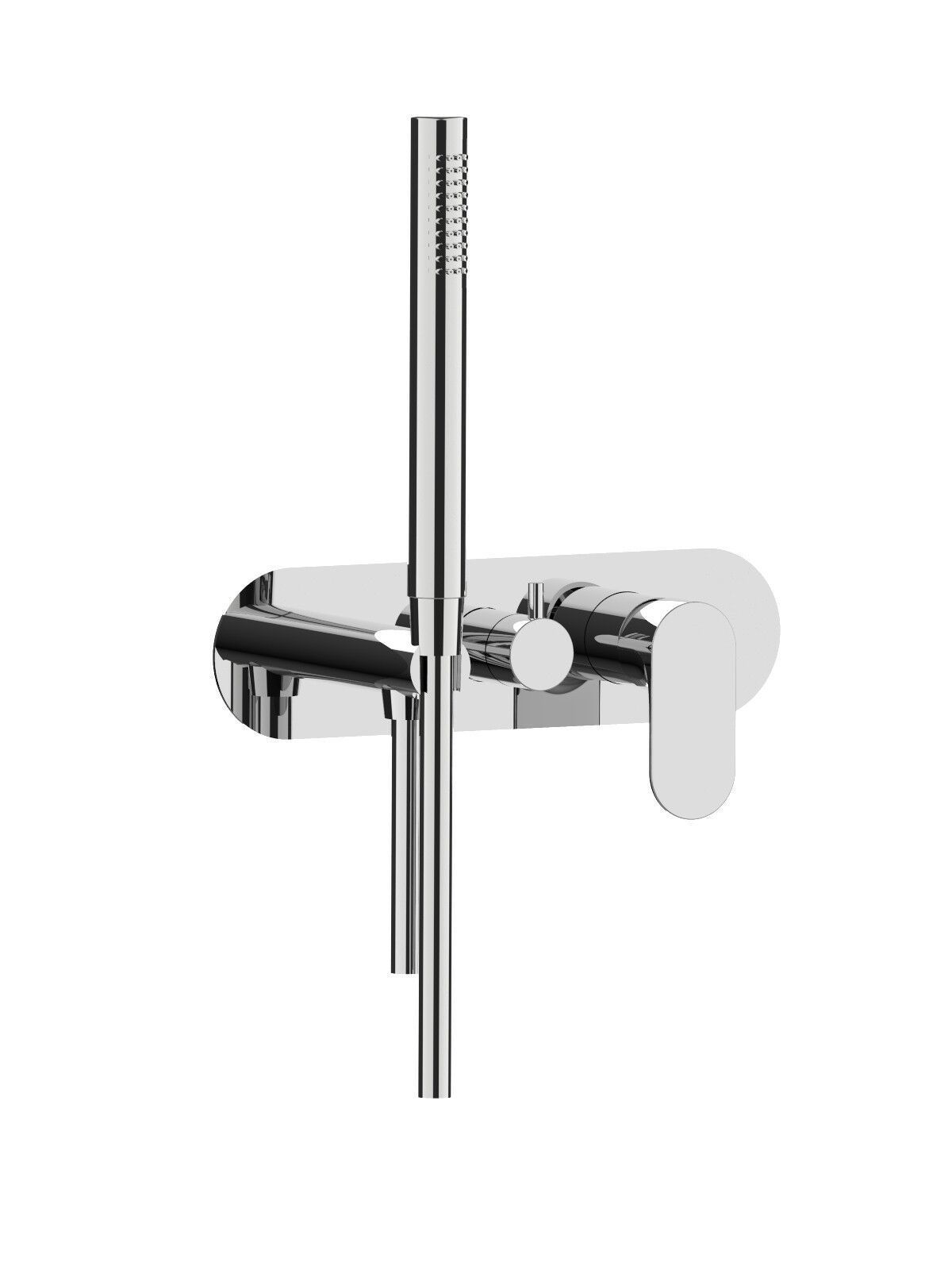 Однорычажный смеситель для душа с 3 отверстиями и ручным душем Rubinetterie Frattini отдельная эстетика ARCH-00107226 - Вид №1