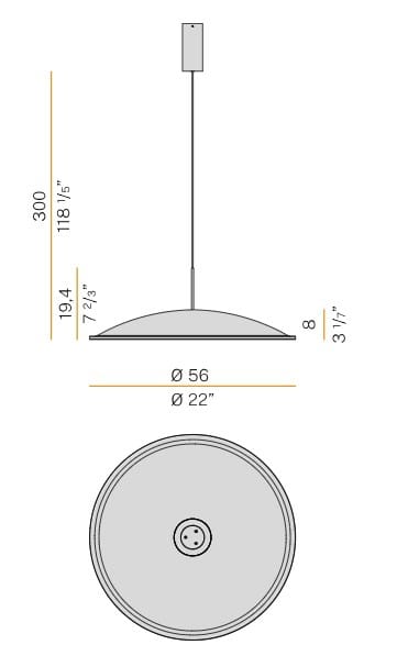 Войлок акустический подвесной светильник Panzeri Phi ARCH-00062906 - Вид №10