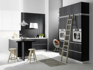 rational Встроенная дубовая кухня без ручек Metropolitan