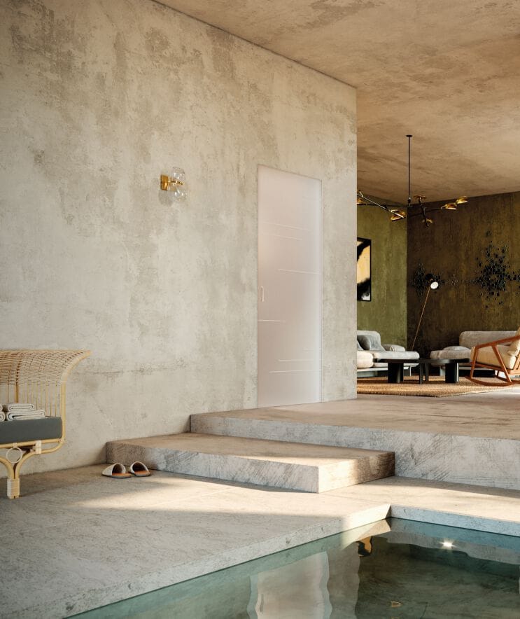 Хрустальная распашная дверь FERREROLEGNO ноль ARCH-00055339