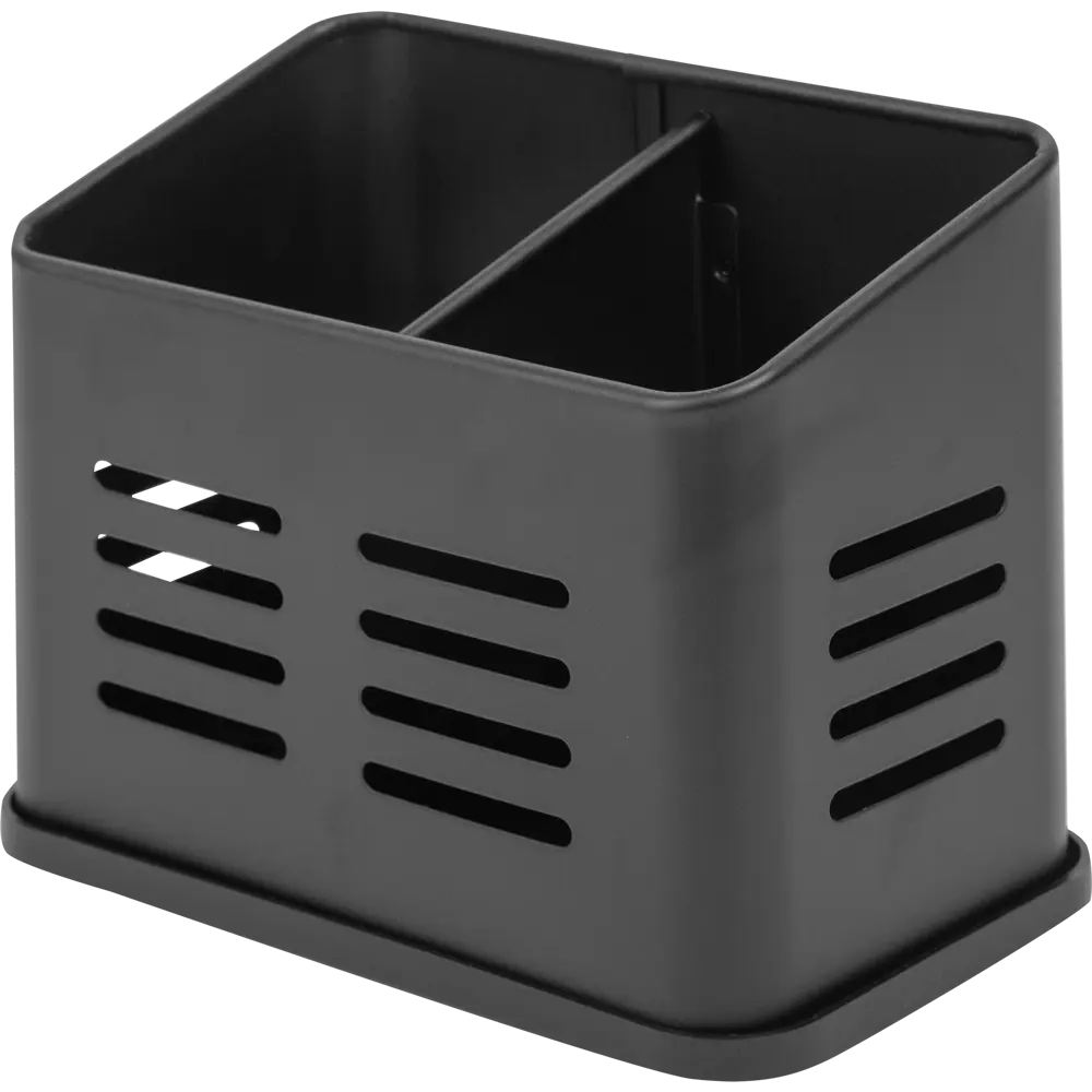 Подставка для приборов 15.8x9x13 см сталь цвет чёрный Santreyd STLM-2056821