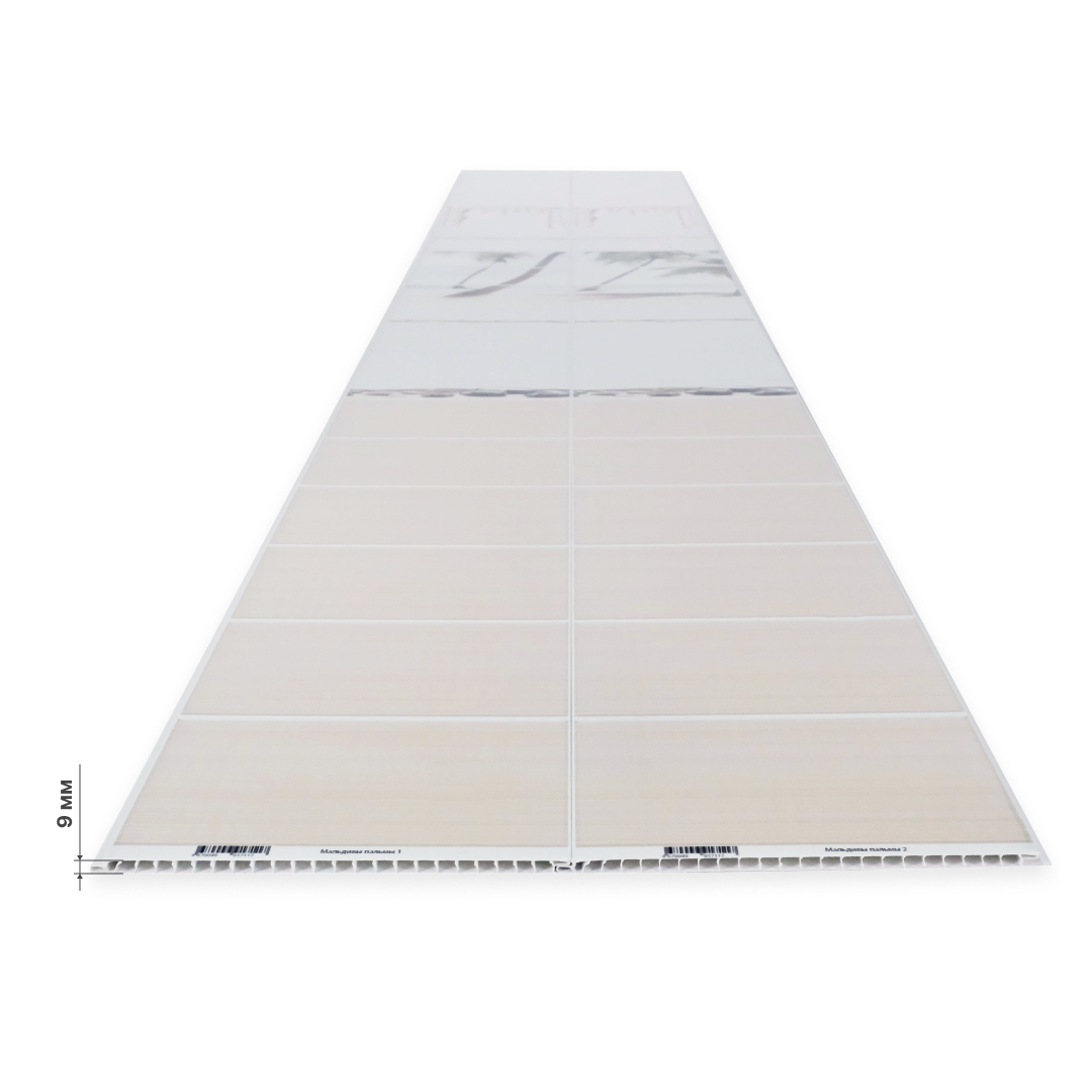 Панель пласт. "Новита" Мальдивы Пальма (Узор) 2,7*0,25 АКВАТОН Novita STSR-403 - Вид №6