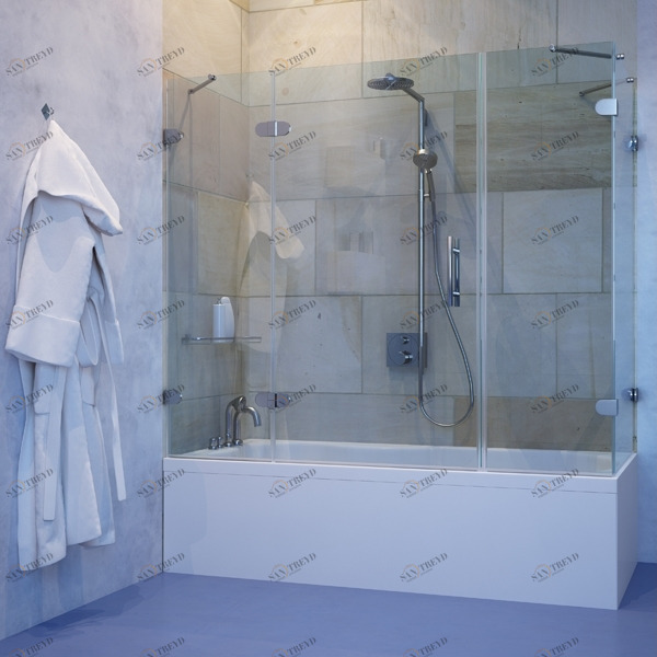 90100X100110GV004B Душевое ограждения на борт вынны GUTEWETTER Германия LUX