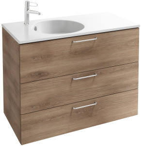 EB2534-R5-N14 Тумба под столешницу 100 см, 3 ящика, хромированная ручка JACOB DELAFON ODÉON RIVE GAUCHE