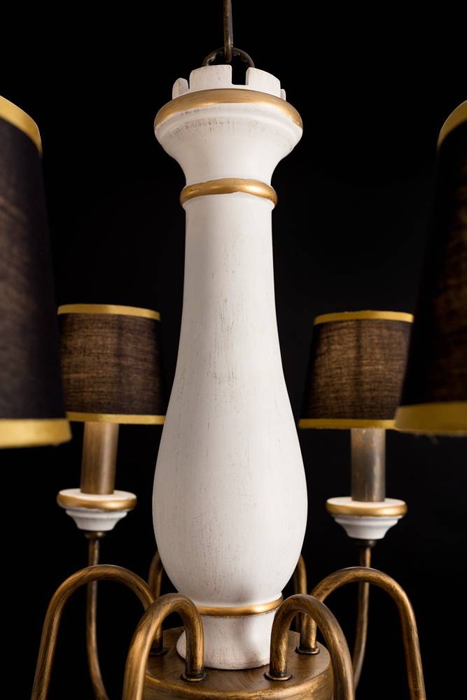 Подвесная люстра Arte Lamp Fortezza A1843LM-6BG ARTE LAMP ДИЗАЙНЕРСКИЕ, FORTEZZA 056332 Коричневый  - Вид №1
