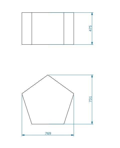 Модульный пуф из пены QM Quinze & Milan Форма ARCH-00033078 - Вид №2