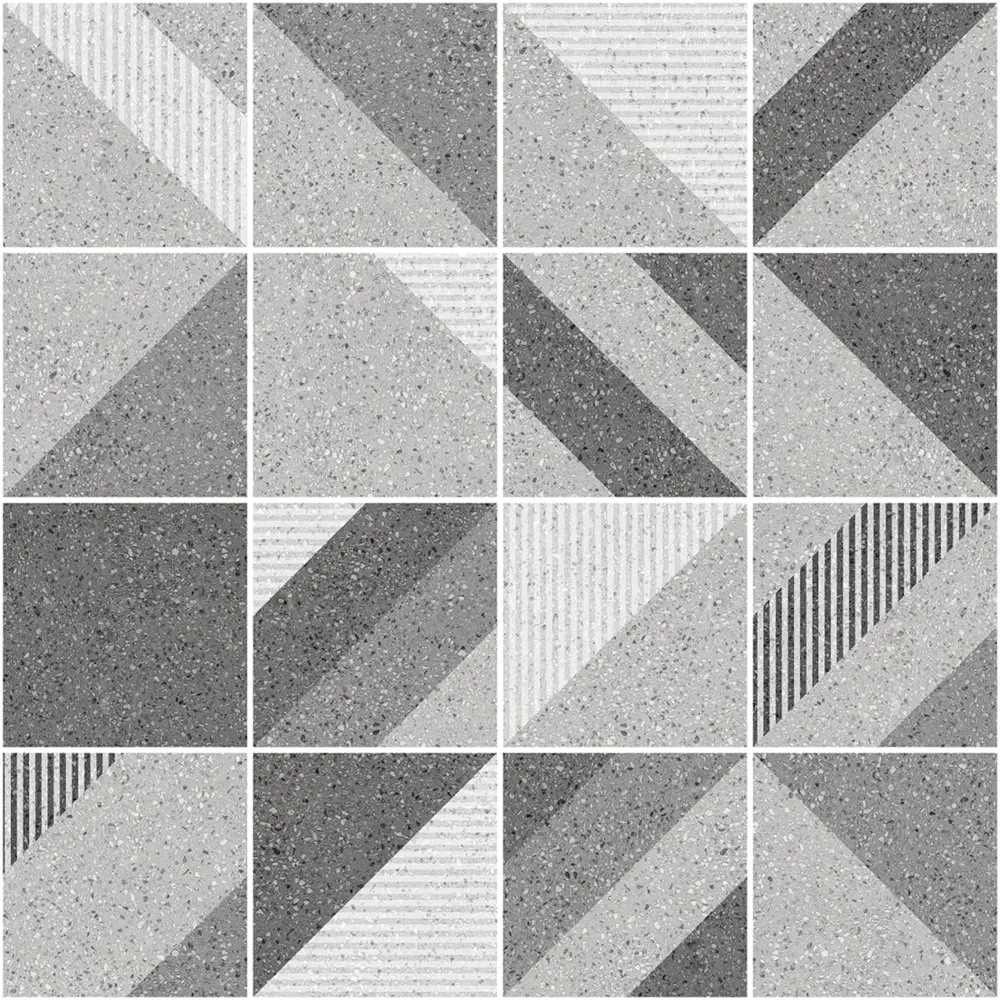 Глазурованный керамогранит Abgres Urban Decor 60x60 см 1.44 м² матовый цвет серый 89461884 STLM-2051204 Santreyd - Вид №1
