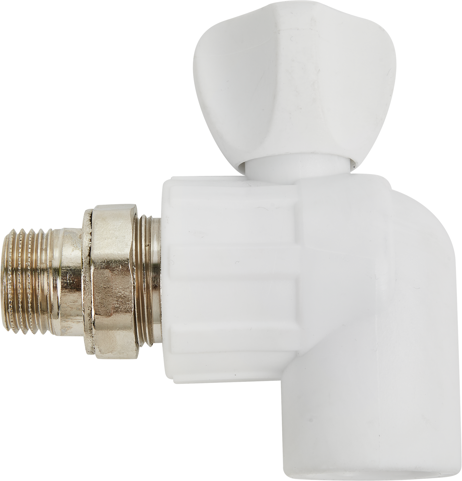 Угловой радиаторный кран 1/2" ПОЛИТЭК для систем отопления 85358380 STLM-0062129 - Вид №1