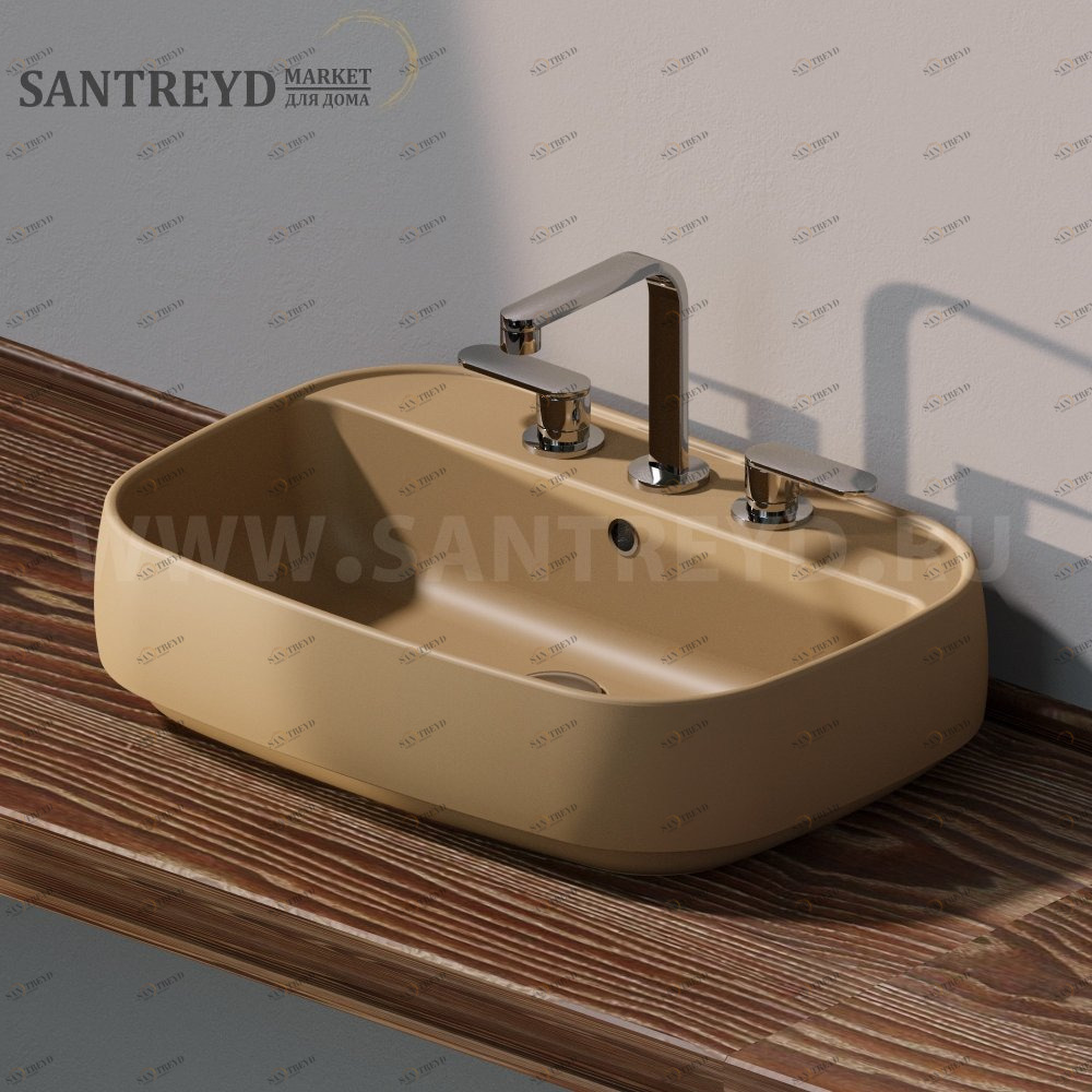 FG64L9004 Накладная раковина на столешницу  прямоугольная Ceramica Flaminia Flag