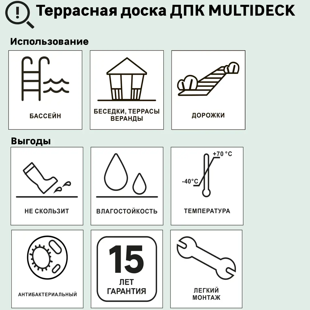 Террасная доска ДПК цвет Белый 3000x140x22 мм. Вельвет 0.42 м² 85473641 STLM-2136155 МУЛЬТИДЕК  - Вид №9