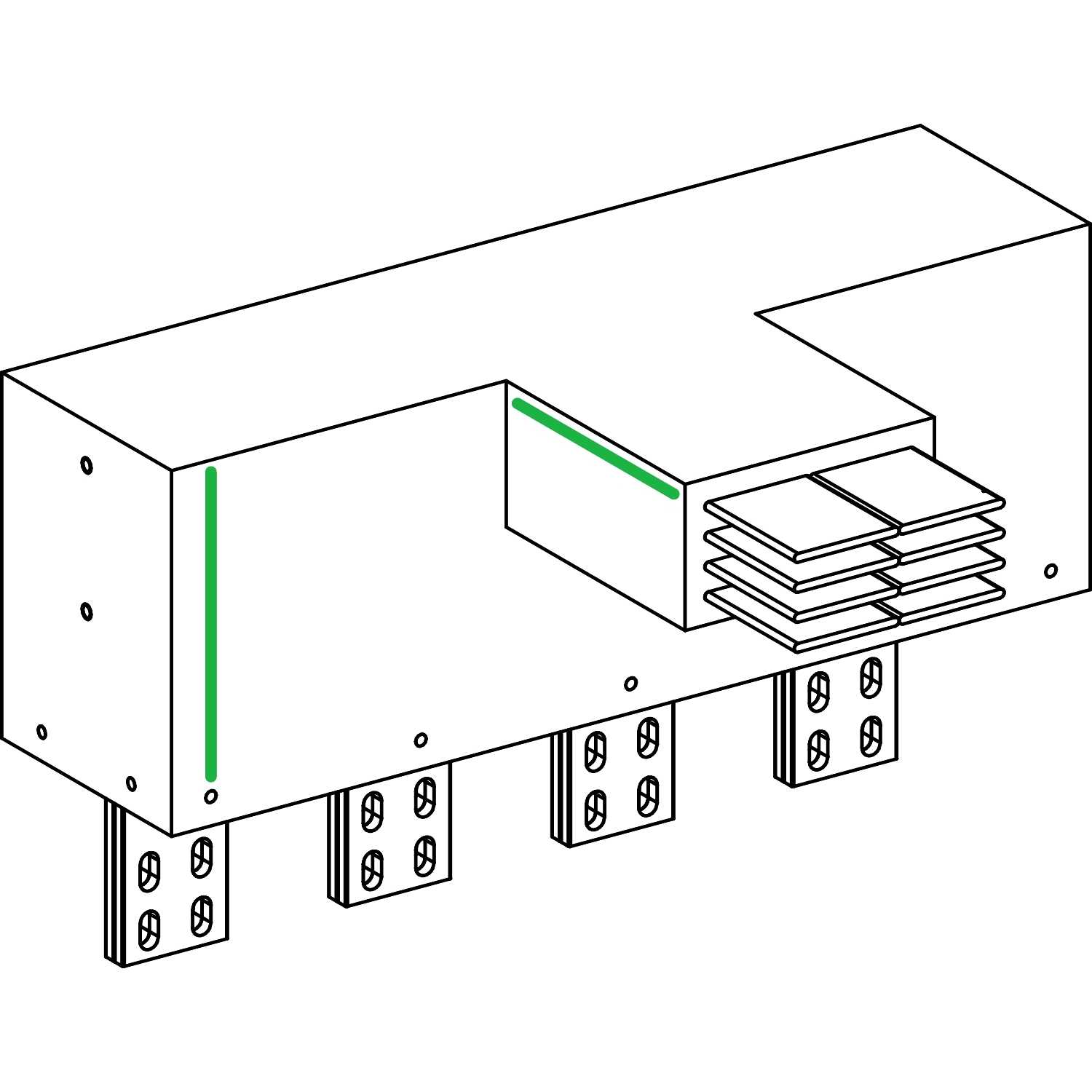 KRC3200ER36 СЕКЦИЯ ВВОДНАЯ С УГЛОМ ПЛАШМЯ Schneider Electric Canalis 