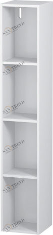 LC120501818 Элемент полки (вертикальный) L-Cube #LC1205 180 x 180 мм Белый матовый, декор Duravit