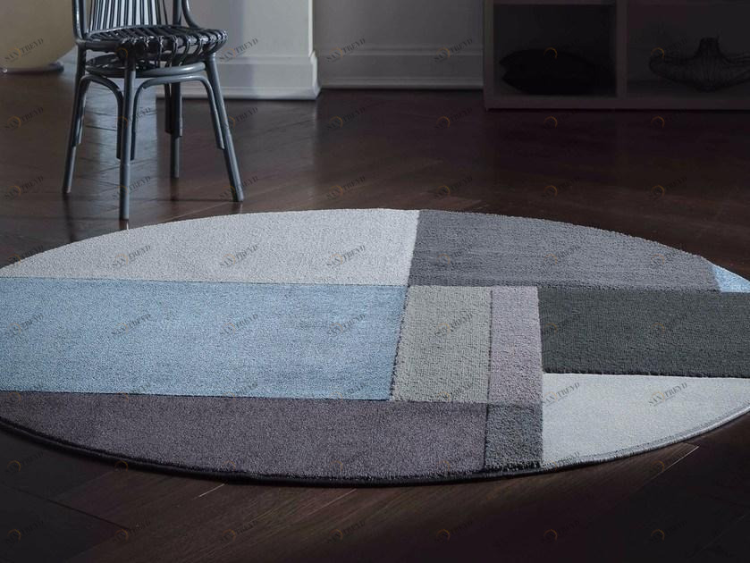 Besana Moquette Круглый коврик из синтетического волокна в современном стиле ручной работы New trends sun-id-1397668