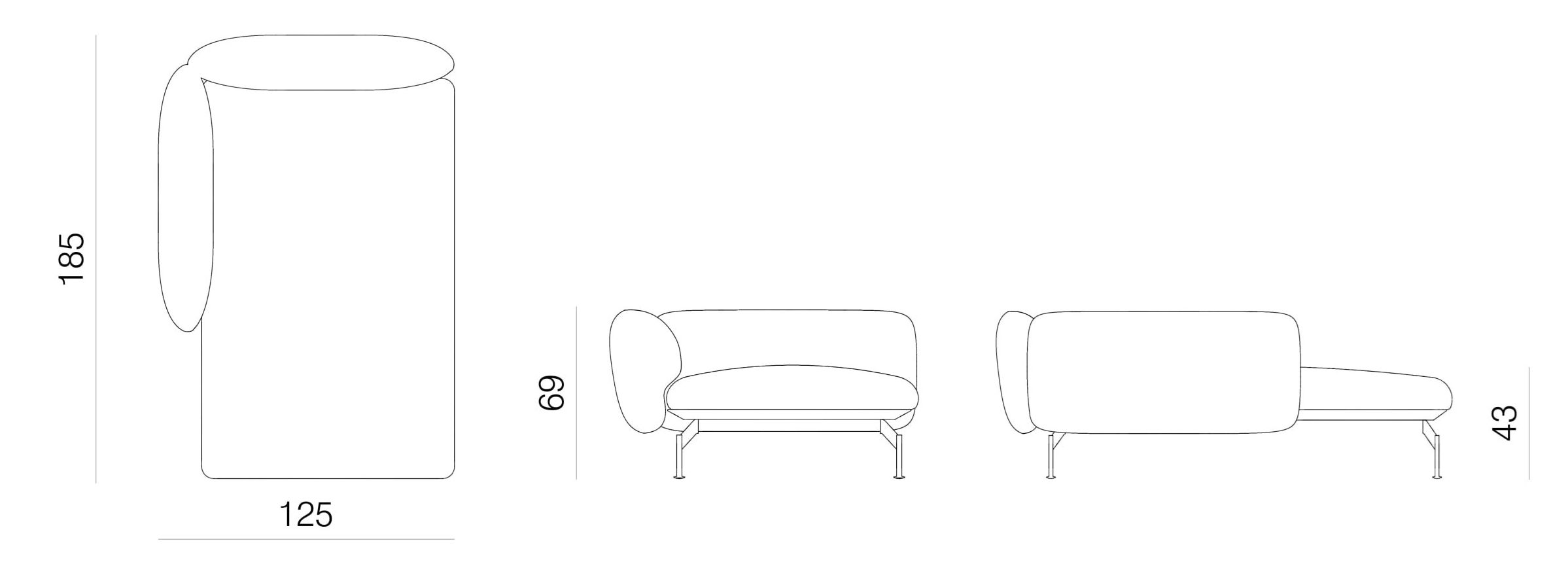 Съемная ткань Dormeuse prostoria Echo ARCH-00088293 - Вид №5