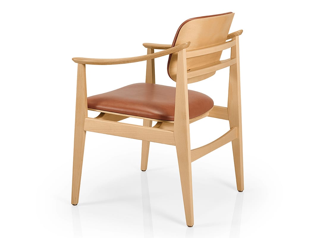 Кожаный стул с подлокотниками More Contract Shanna ARCH-00119030 - Вид №1