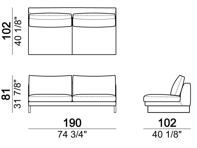 Секционный кожаный диван Arketipo EGO ARCH-00053712 - Вид №8