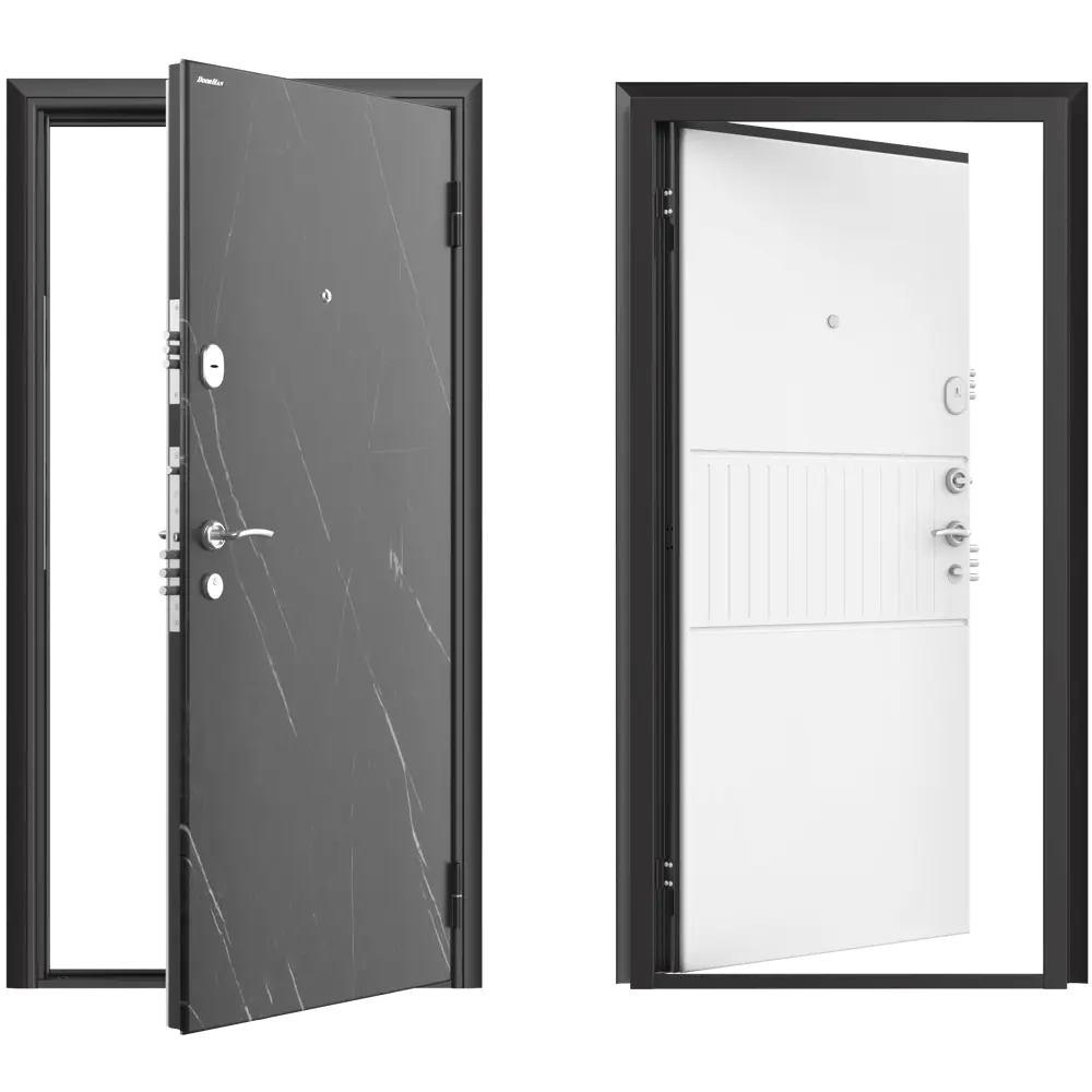 Дверь входная металлическая Премиум New 98x205 см правая силк милк DOORHAN STLM-2203786 - Вид №1