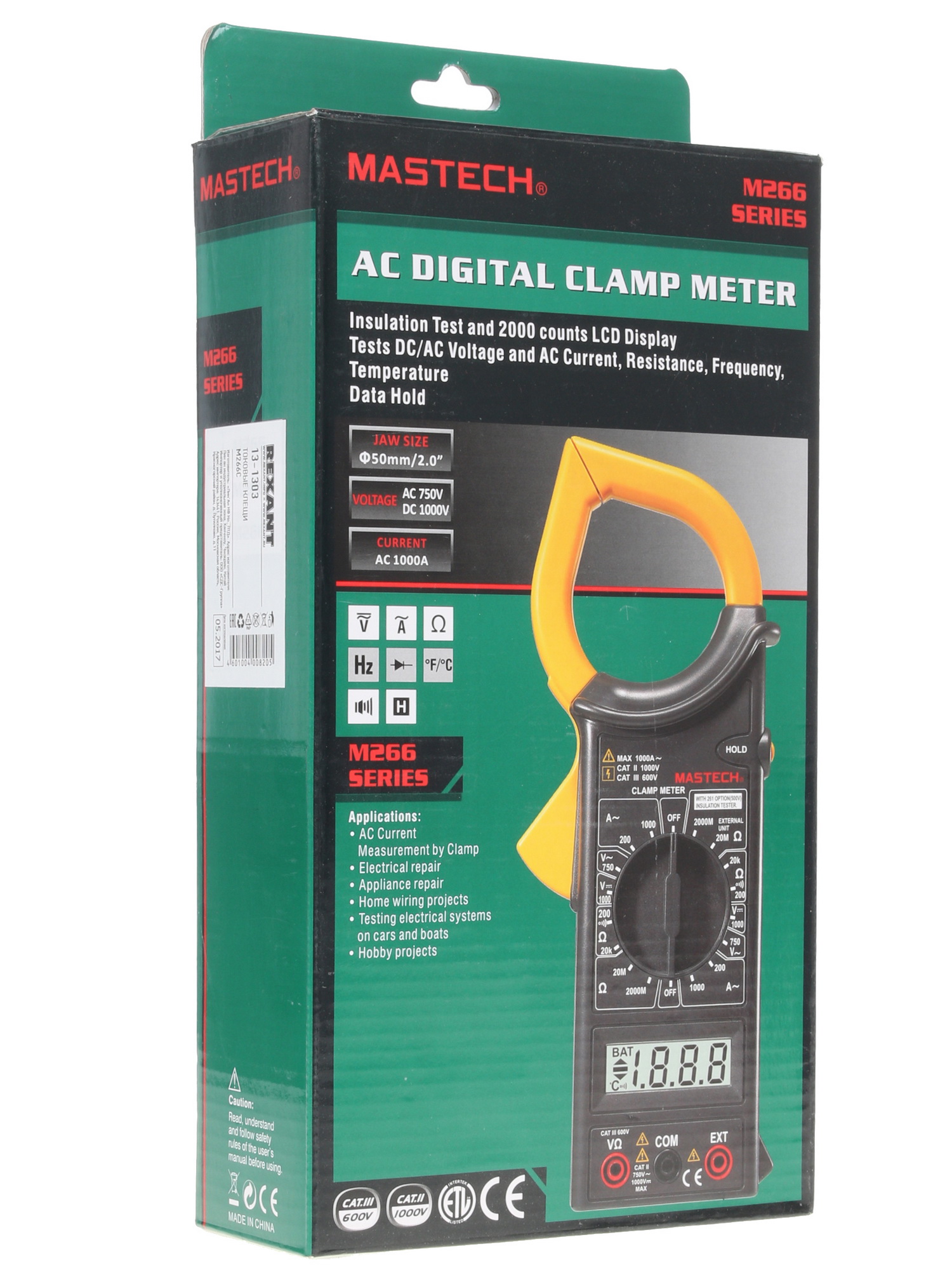 Клещи токоизмерительные Mastech M266C 1128040 STDN-0027436 - Вид №11