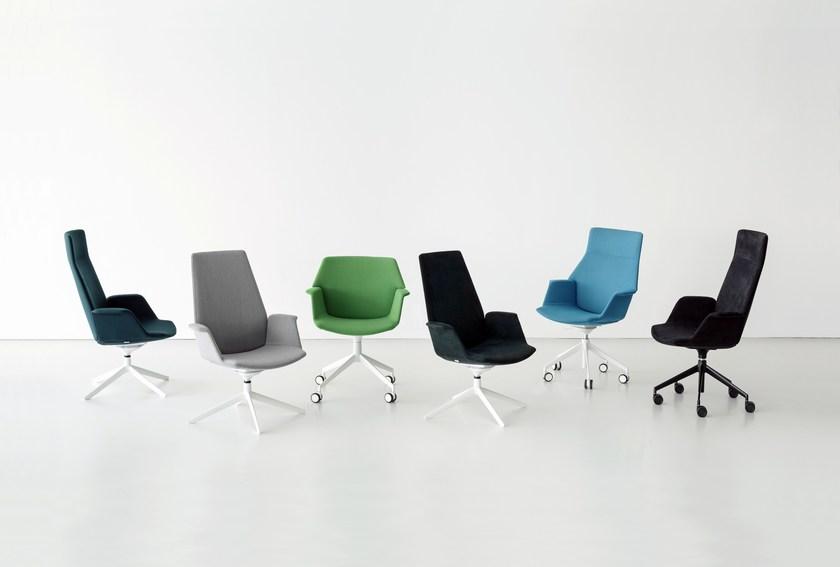 Lapalma Вращающееся офисное кресло из ткани на колесиках Uno S232 - Вид №6